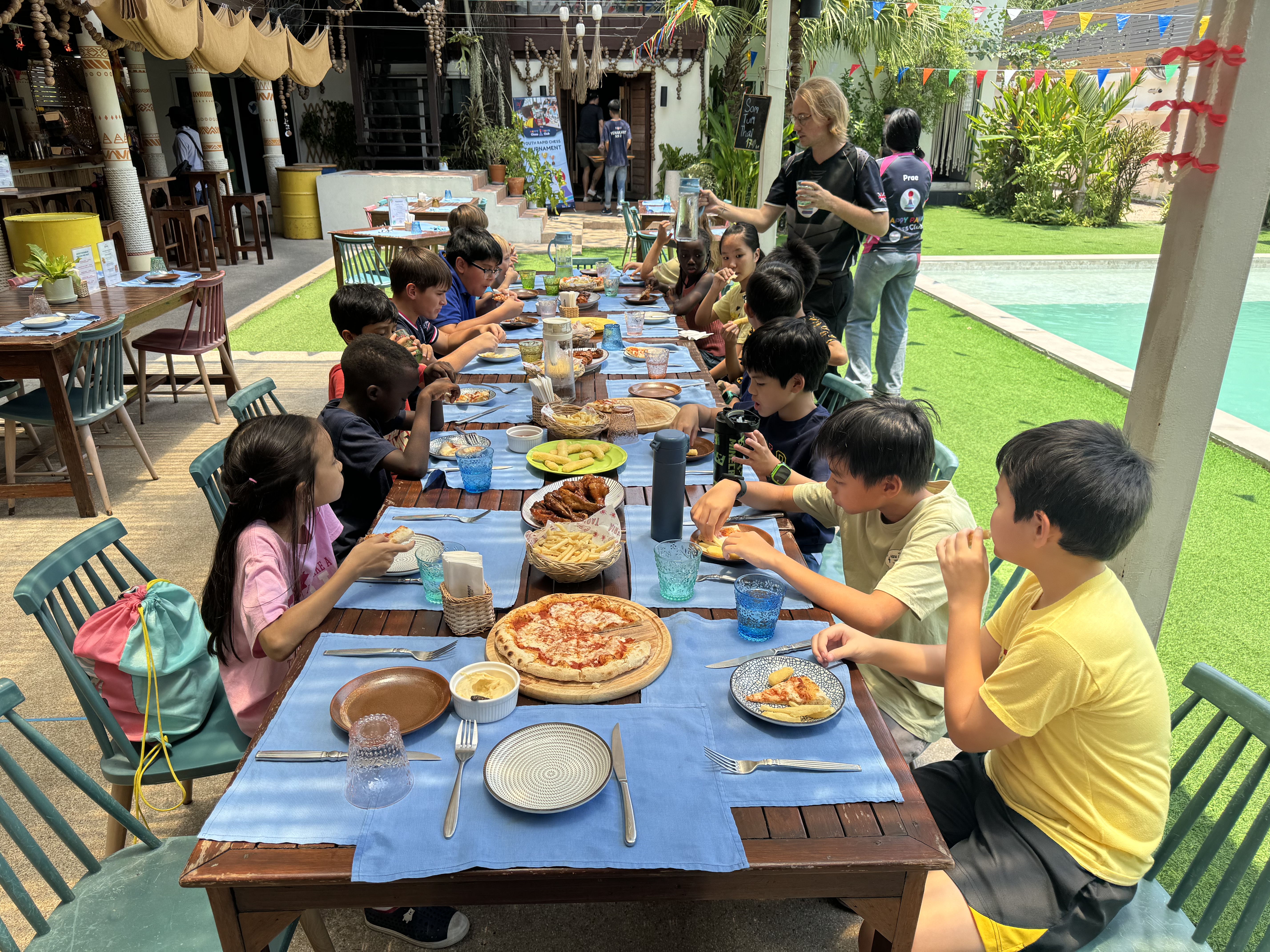 Lunch time at camp