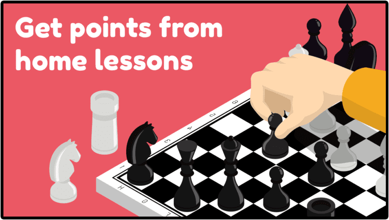 Get points from home lessons