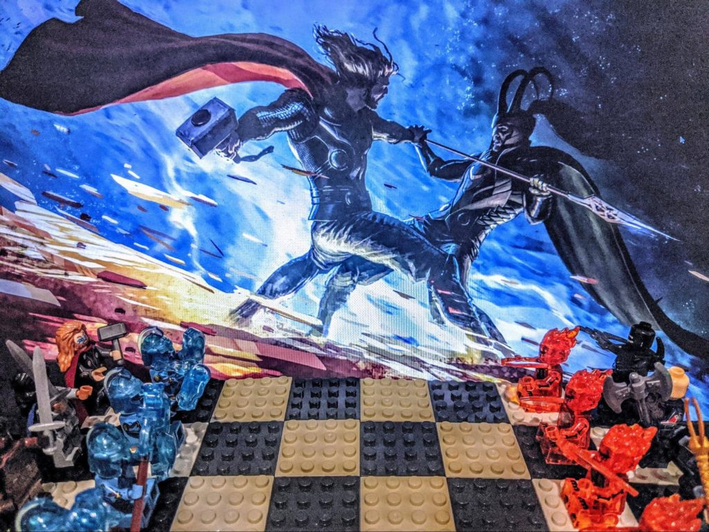 Lego chess board Thor