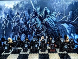 Chessboard Lord of the Rings black