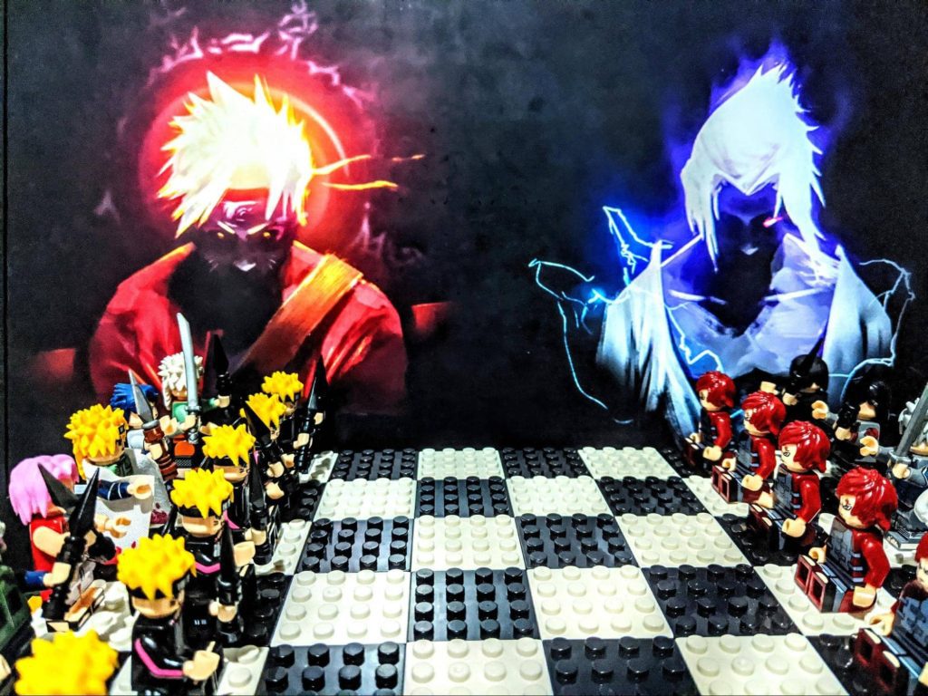 Lego chess board Naruto