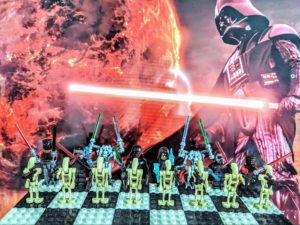 Lego chess board Star Wars black