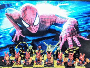 Chessboard Spiderman white