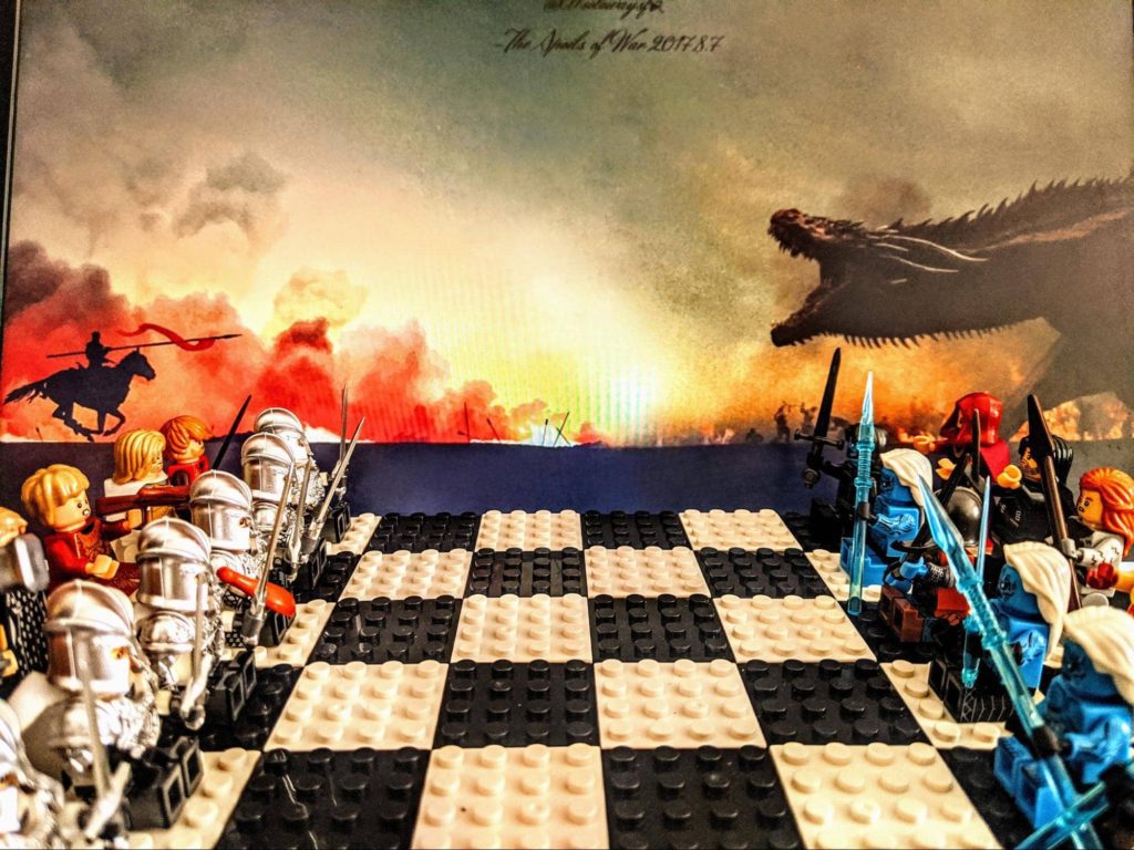 Lego chess board Game of Thrones