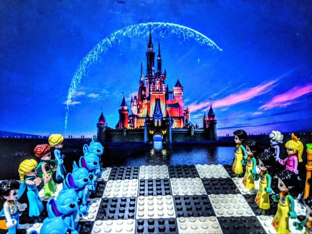 Lego chess board Disney