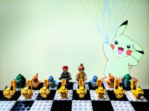 Chessboard Pokemon white