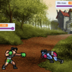 Boxing battle video game