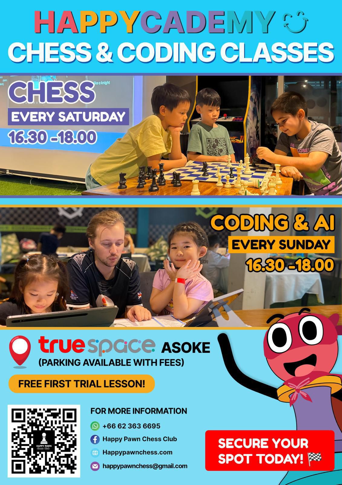 Chess and Coding classes at True Space Asoke